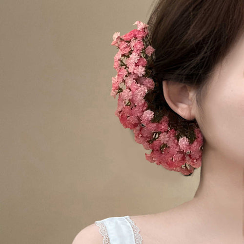 Pink Mist Flower Fairy~Starry Sky Hairpin, Sweet And Elegant Ancient-Style Hairpin, New Chinese-Style Hair Accessory